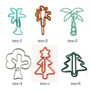 tree-theme shaped paper clips, plant decorative paper clips for nature themes