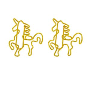 unicorn animal shaped paper clips, fun decorative paper clips