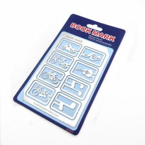 vehicle music hollowed out metal bookmarks, stainless steel paper clip bookmarks
