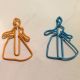shaped paper clips in cinderella outline