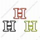 Letter H shaped paper clips