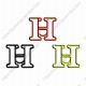 Letter H shaped paper clips