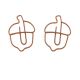 fruit shaped paper clips in acorn outline