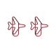 airplane shaped paper clips, decorative paper clips in airplane
