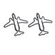 airplane shaped paper clips, cute decorative paper clips