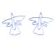 angel shaped paper clips, religion decorative paper clips
