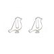 shaped paper clips in bird outline, animal shaped paper clips