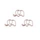 animal shaped paper clips in elephant outline
