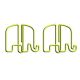 animal shaped paper clips in elephant outlines, elephant paper clips