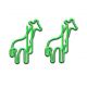 animal shaped paper clips in giraffe outilne, cute stationery