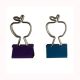 apple decorative binder clips, custom binder clips