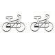 bike shaped paper clips, bicycle shaped paper clips