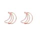 banana shaped paper clips, rose gold paper clips