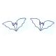 bat animal shaped paper clips