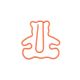 bear shaped paper clips, cute decorative paper clips