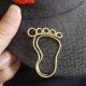 wire hat clips in big foot outline, big foot cap clips