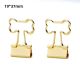 decorative binder clips with bone handles, custom gold binder clips