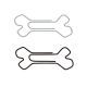 bone paper clips, decorative paper clips in bone shape