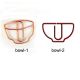 bowl shaped paper clips, cute decorative paper clips