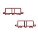 box car decorative paper clips, train shaped paper clips