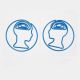 brain shaped paper clips, head decorative paper clips