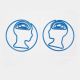 cute brain shaped paper clips, head decorative paper clips