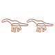 Brontosaurus shaped paper clips, animal paper clips