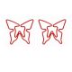wire shaped paper clips in butterfly outline, insect paper clips