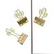 gold cactus binder clips, custom decorative binder clips 