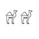 camel decorative paper clips, animal shaped paper clips