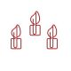 candle wire shaped paper clips
