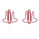 wire shaped paper clips in candlelight outline