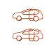 car shaped paper clips, decorative paper clips
