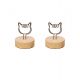 antique memo clips, memo holders with catty shape on the top