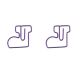 Christmas boot shaped paper clips, cute decorative paper clips, 
