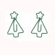 Christmas tree shaped paper clips, plant decorative paper clips
