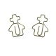 religion shaped paper clips in church outline