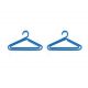 clothes hanger shaped paper clips, blue decorative paper clips