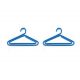 clothes hanger shaped paper clips, blue decorative paper clips