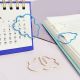 cloud shaped paper clips, cute decorative paper clips