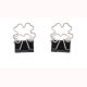 clover decorative binder clips, custom binder clips
