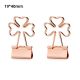 clover decorative binder clips, gold binder clips in shamrock shape