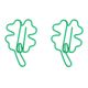 lucky grass shaped paper clips, clover decorative paper clips