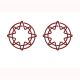 compass rose shaped paper clips, decorative paper clips