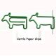 cattle decorative paper clips, fun cow shaped paper clips
