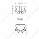cow udder shaped paper clips, cute decorative paper clips