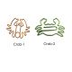 crab animal shaped paper clips, decorative paper clips for cards