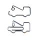 fun crane shaped paper clips, vehicle decorative paper clips