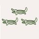 crocodile shaped paper clips, animal decorative paper clips