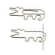 cute crocodile decorative paper clips, alligator gator shaped paper clips